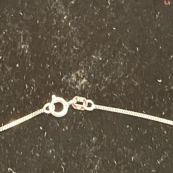 14K White Gold Tahitian Pearl Pendant Necklace w/Diamond Chip - Picture 5 of 5